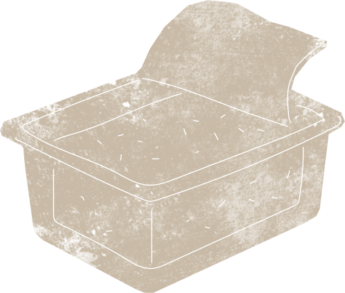 illustration sortir le tofu de son emballage