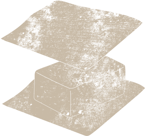 Illustration sécher le tofu