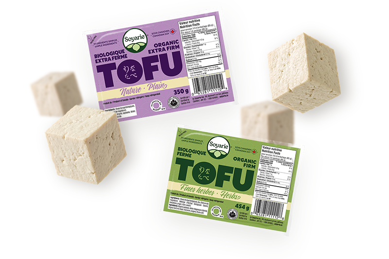 Nouveaux emballages produits bloc tofu Soyarie